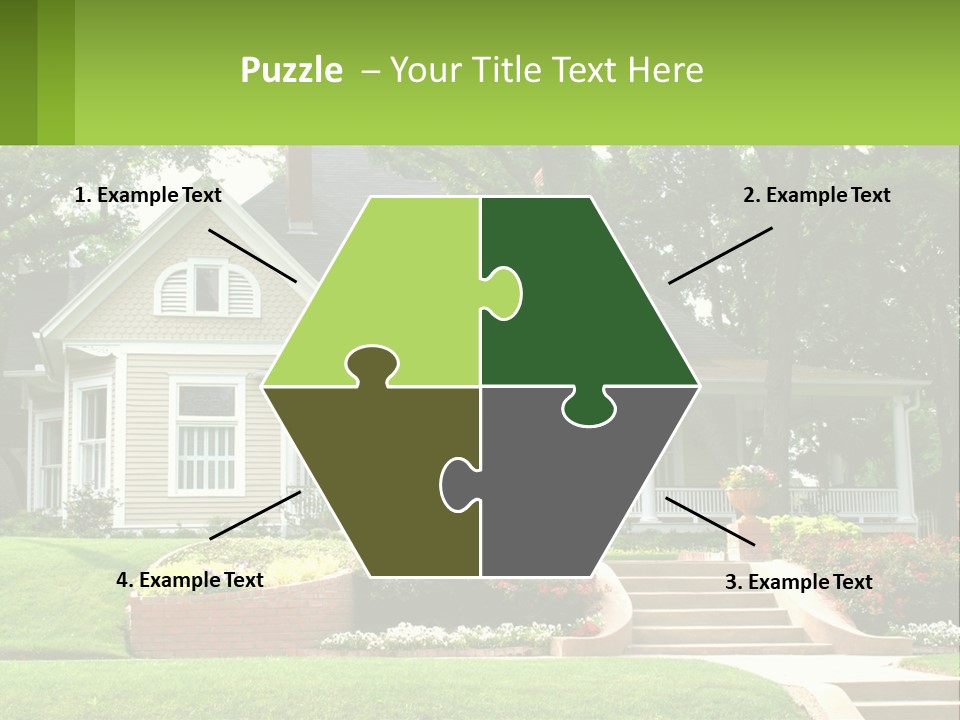 Flowers White House PowerPoint Template