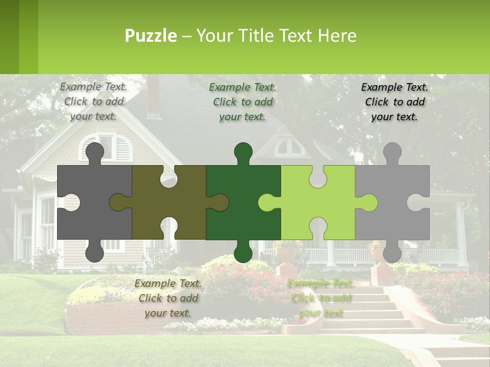 Flowers White House PowerPoint Template