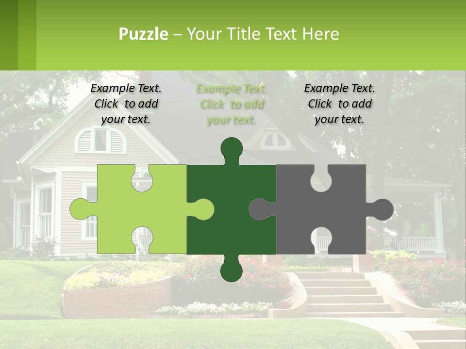 Flowers White House PowerPoint Template