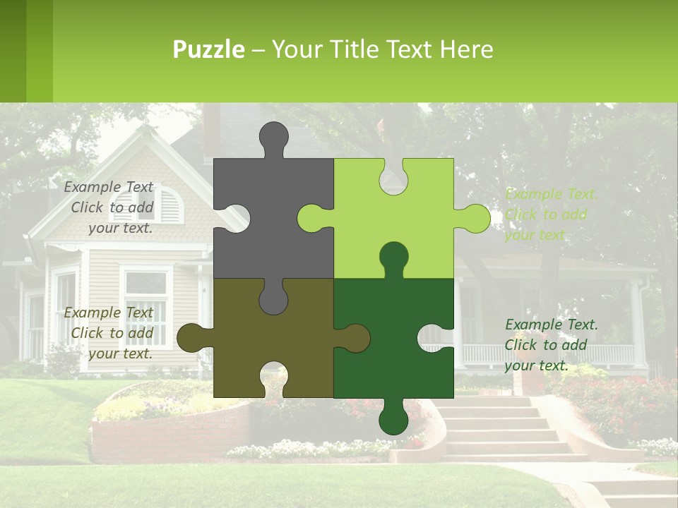 Flowers White House PowerPoint Template