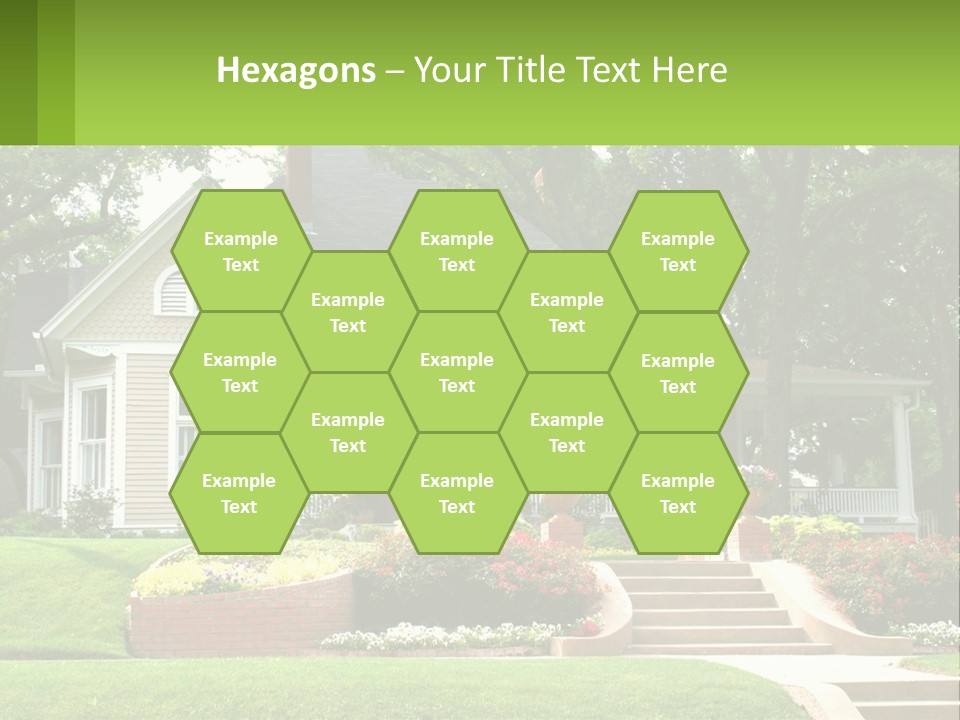 Flowers White House PowerPoint Template