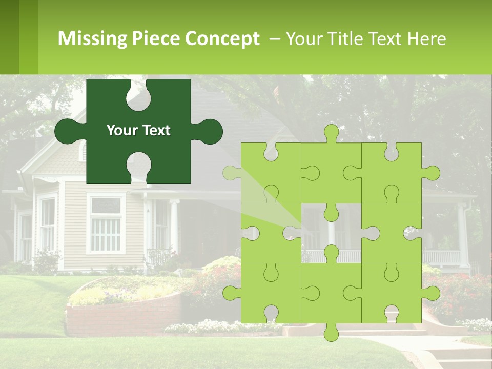 Flowers White House PowerPoint Template