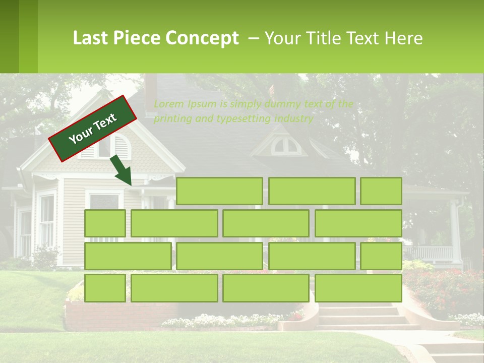 Flowers White House PowerPoint Template