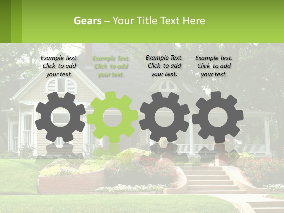 Flowers White House PowerPoint Template