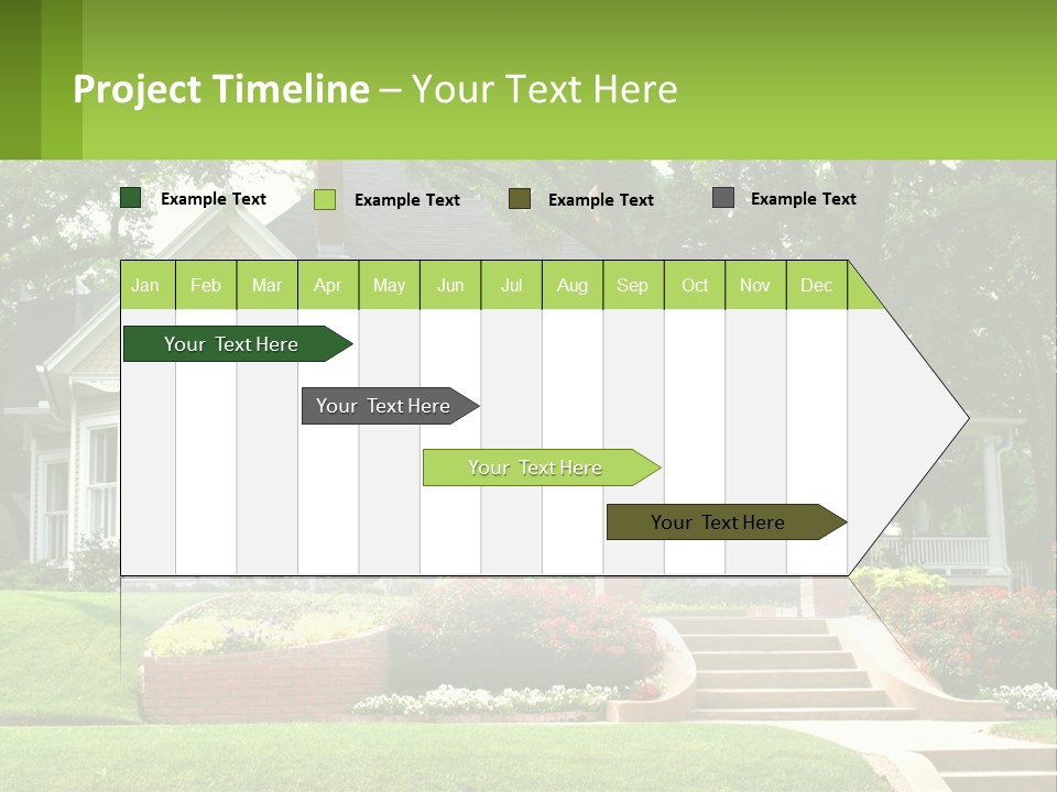 Flowers White House PowerPoint Template