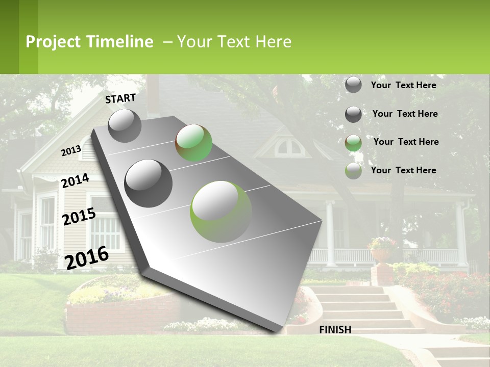 Flowers White House PowerPoint Template