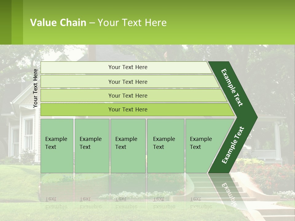 Flowers White House PowerPoint Template