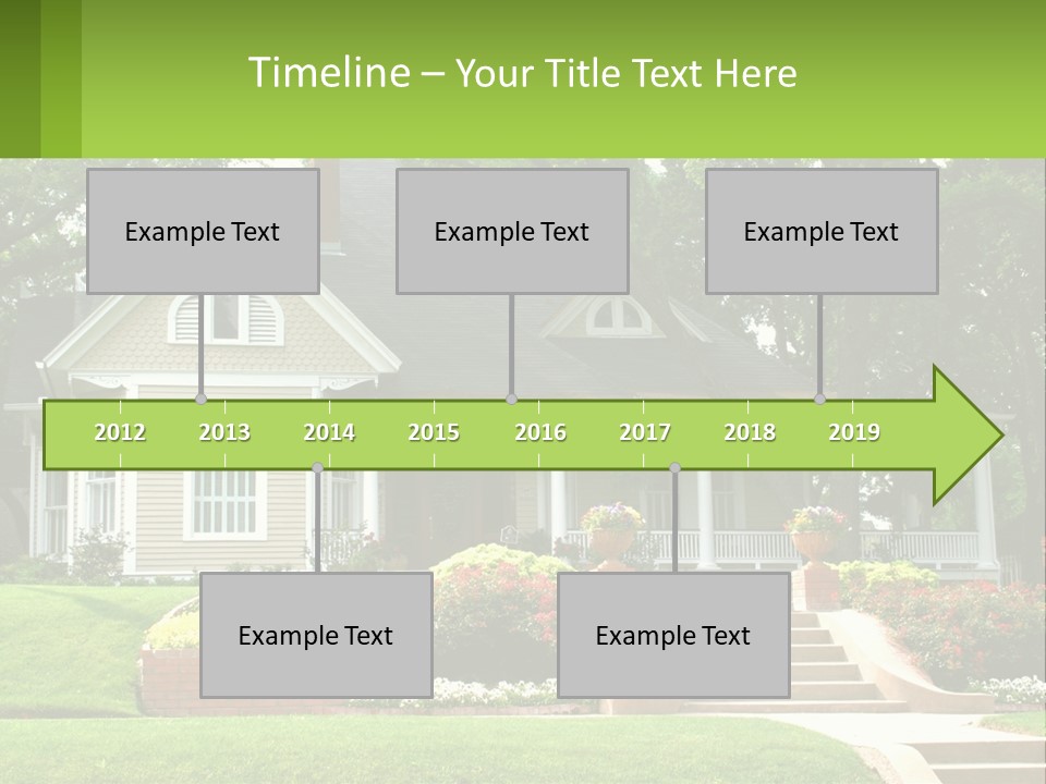 Flowers White House PowerPoint Template