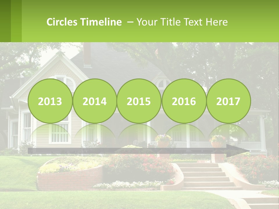 Flowers White House PowerPoint Template