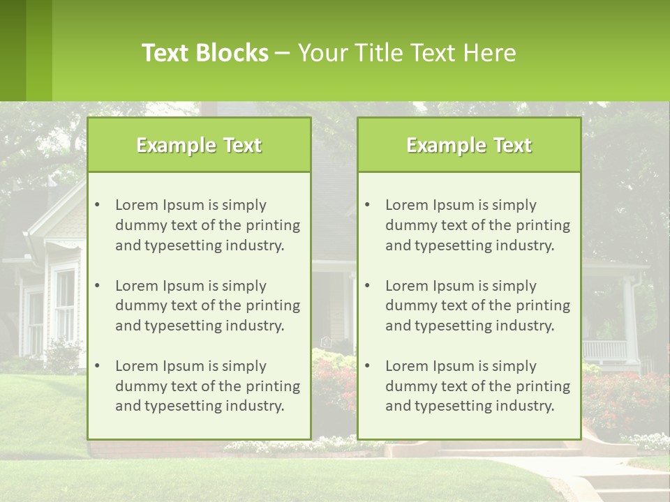 Flowers White House PowerPoint Template