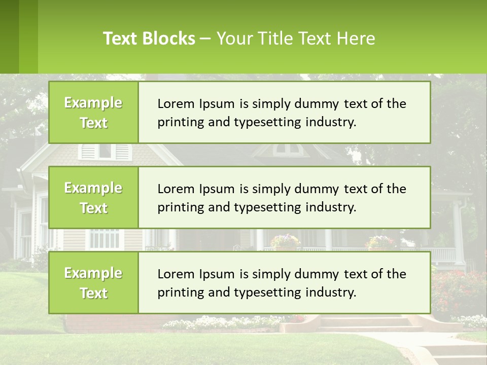 Flowers White House PowerPoint Template