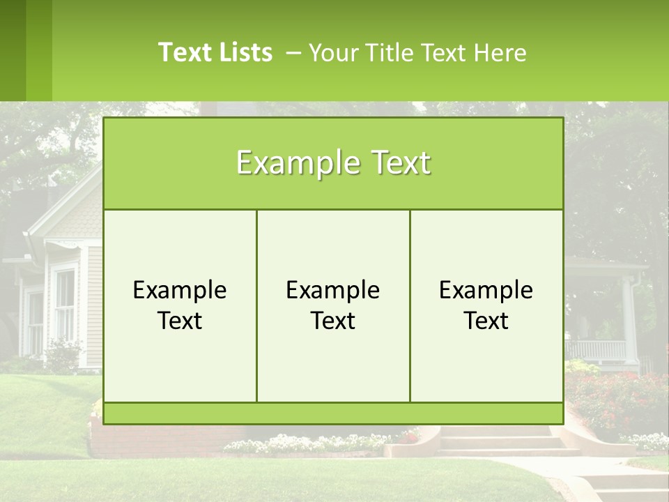 Flowers White House PowerPoint Template