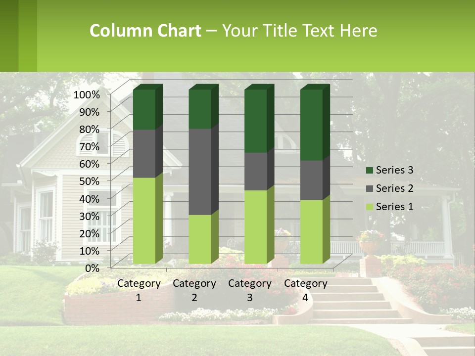 Flowers White House PowerPoint Template