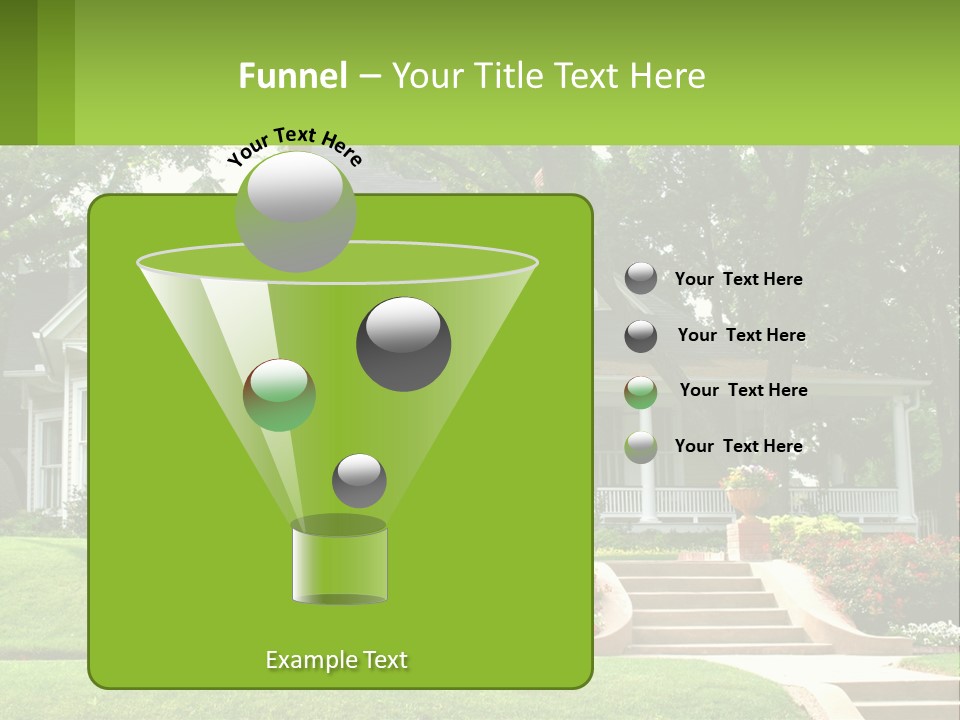 Flowers White House PowerPoint Template