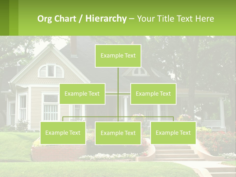 Flowers White House PowerPoint Template