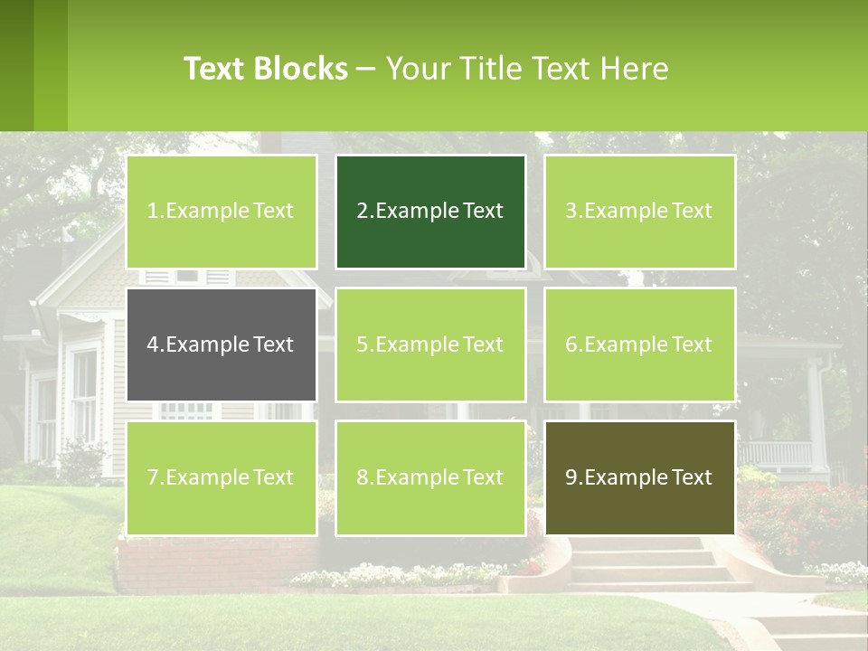 Flowers White House PowerPoint Template