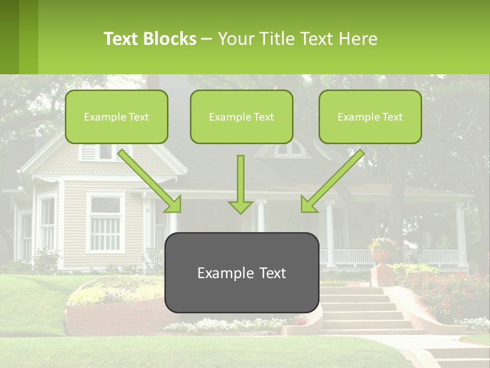 Flowers White House PowerPoint Template