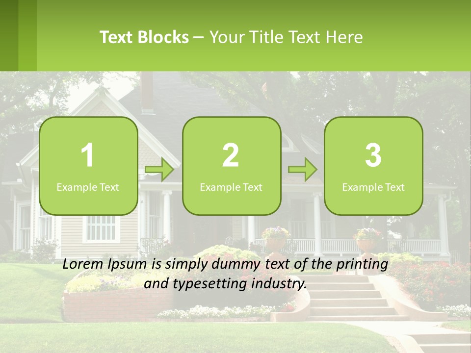 Flowers White House PowerPoint Template