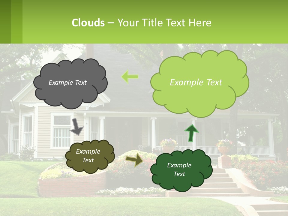Flowers White House PowerPoint Template
