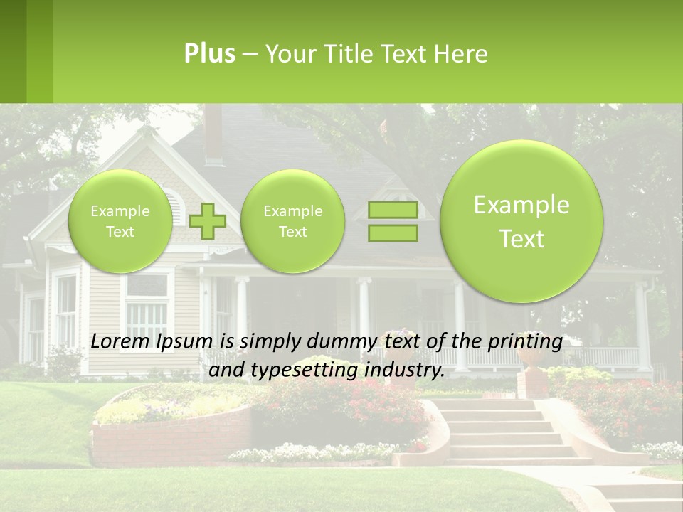 Flowers White House PowerPoint Template