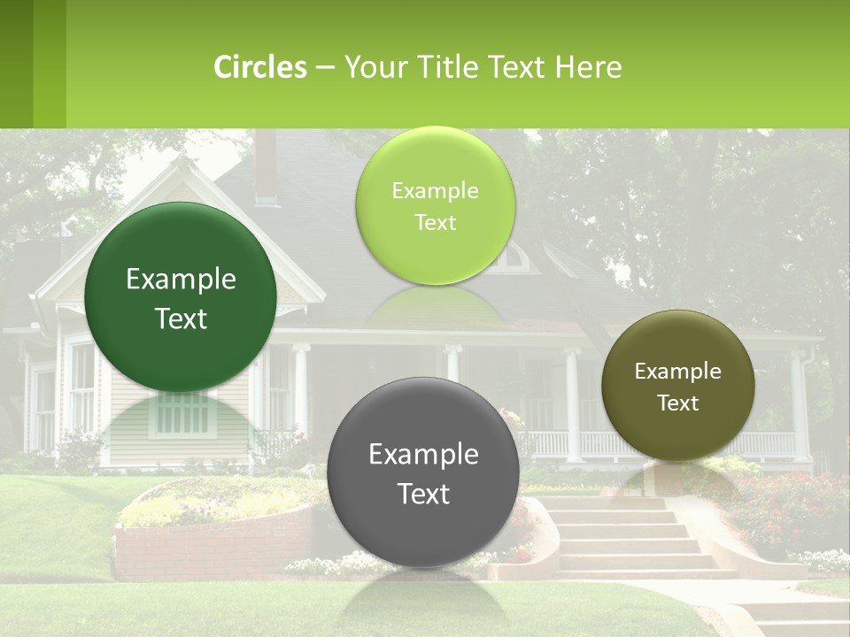 Flowers White House PowerPoint Template