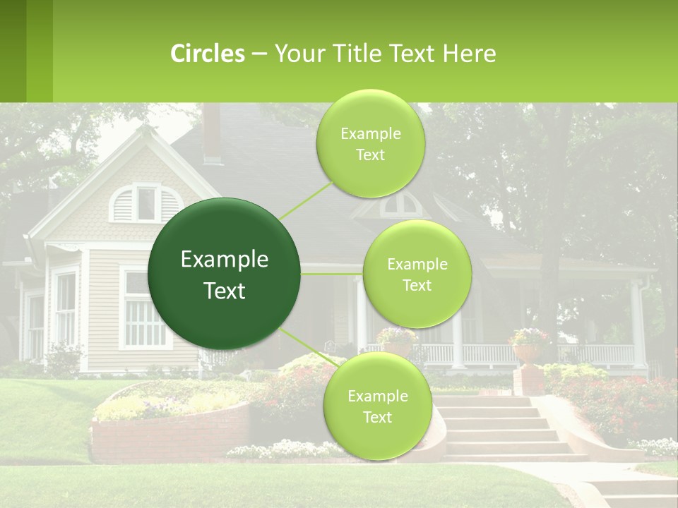 Flowers White House PowerPoint Template