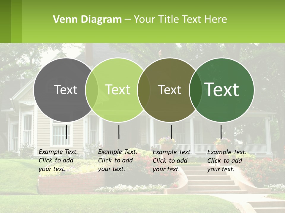 Flowers White House PowerPoint Template