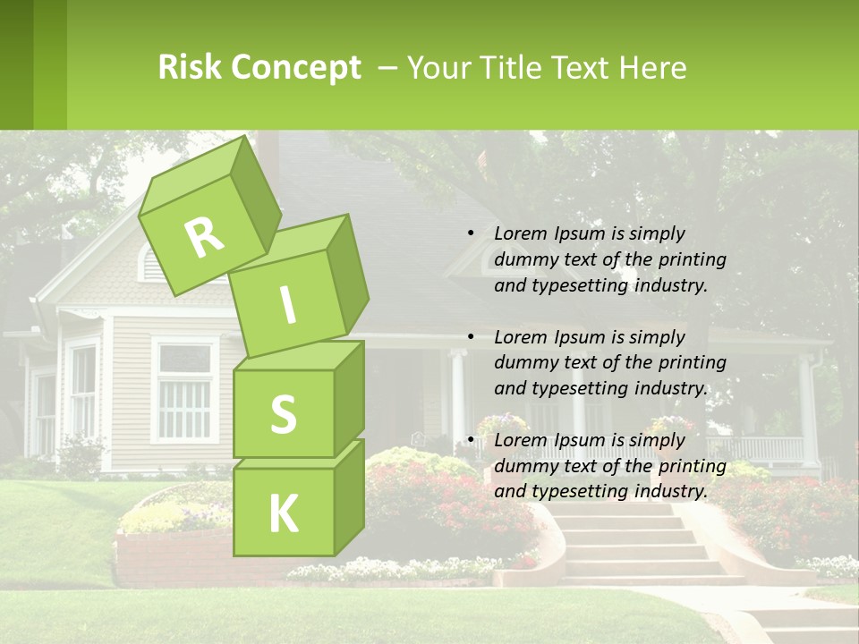 Flowers White House PowerPoint Template