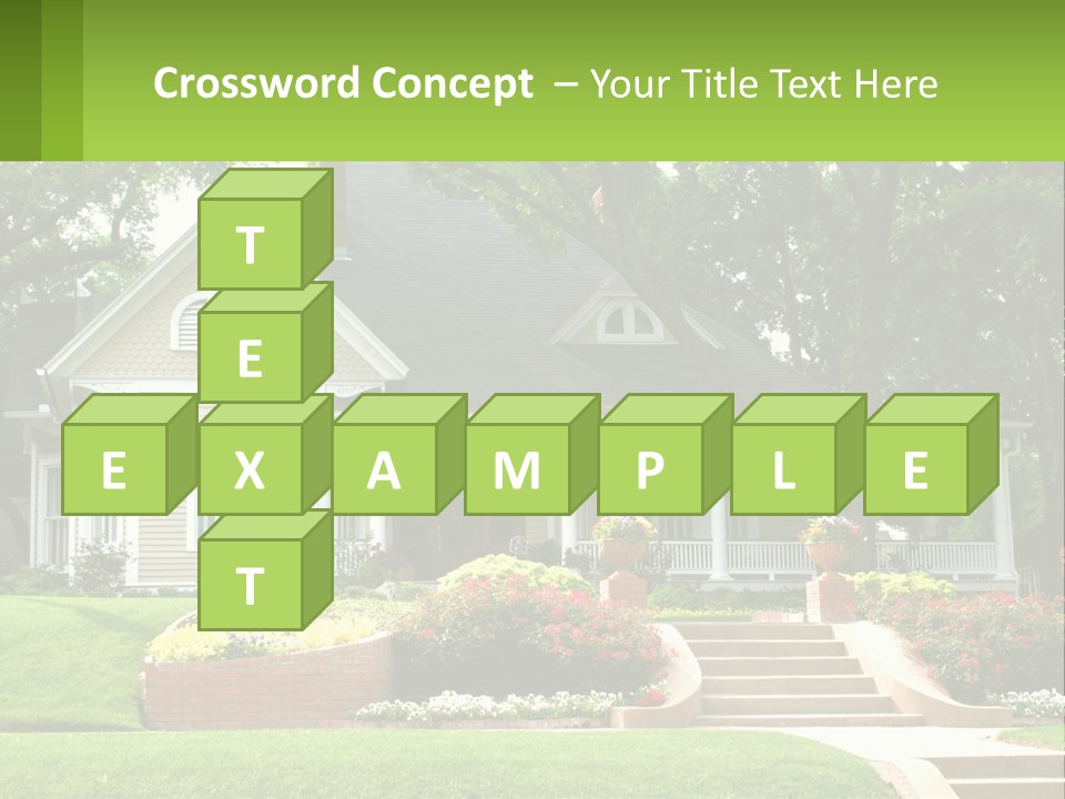 Flowers White House PowerPoint Template