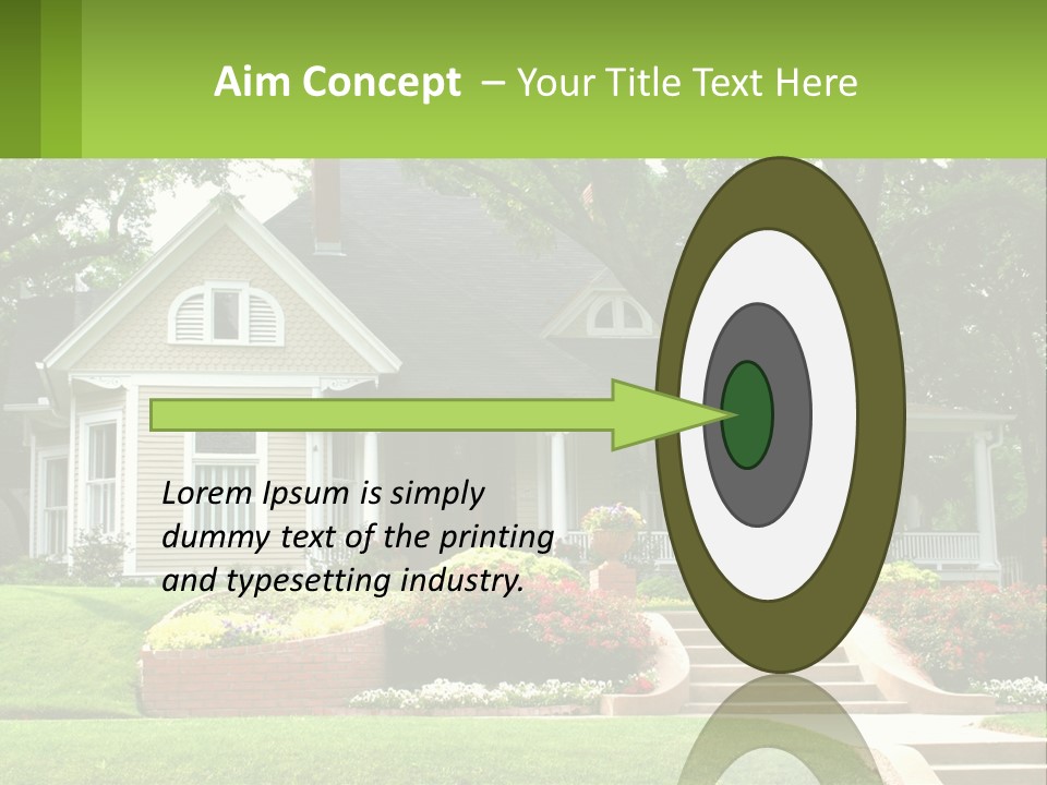 Flowers White House PowerPoint Template