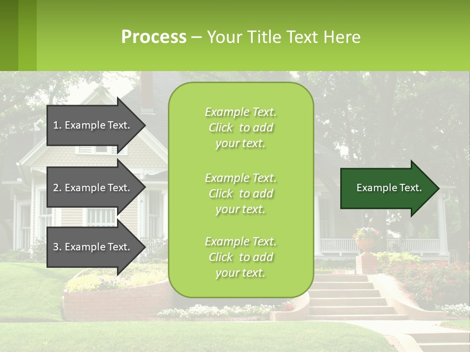 Flowers White House PowerPoint Template