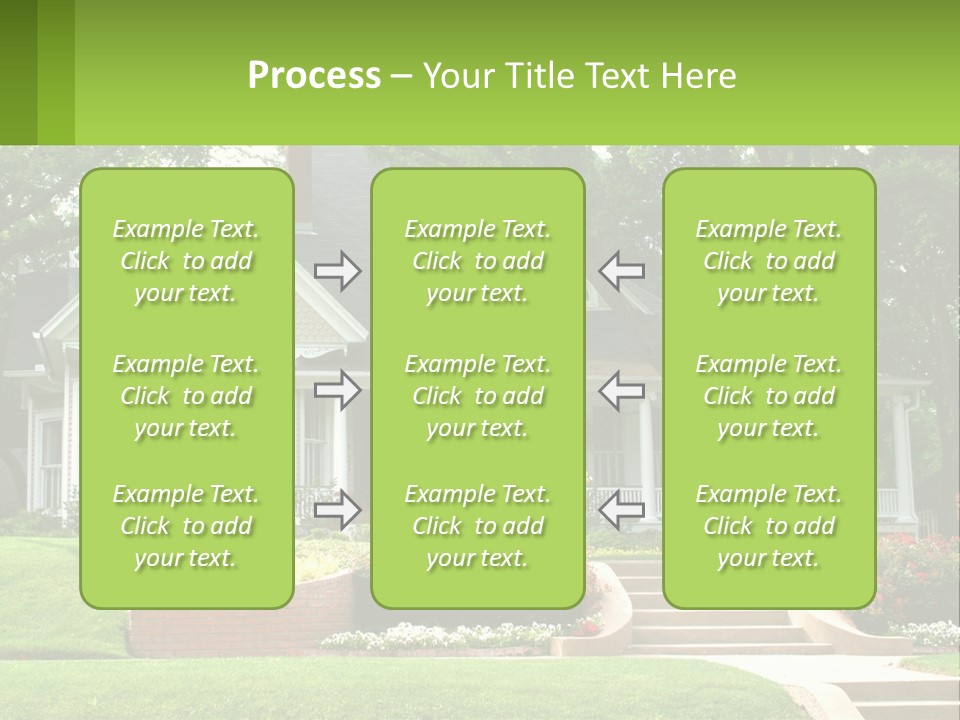 Flowers White House PowerPoint Template