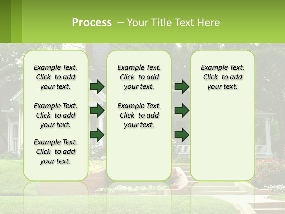 Flowers White House PowerPoint Template