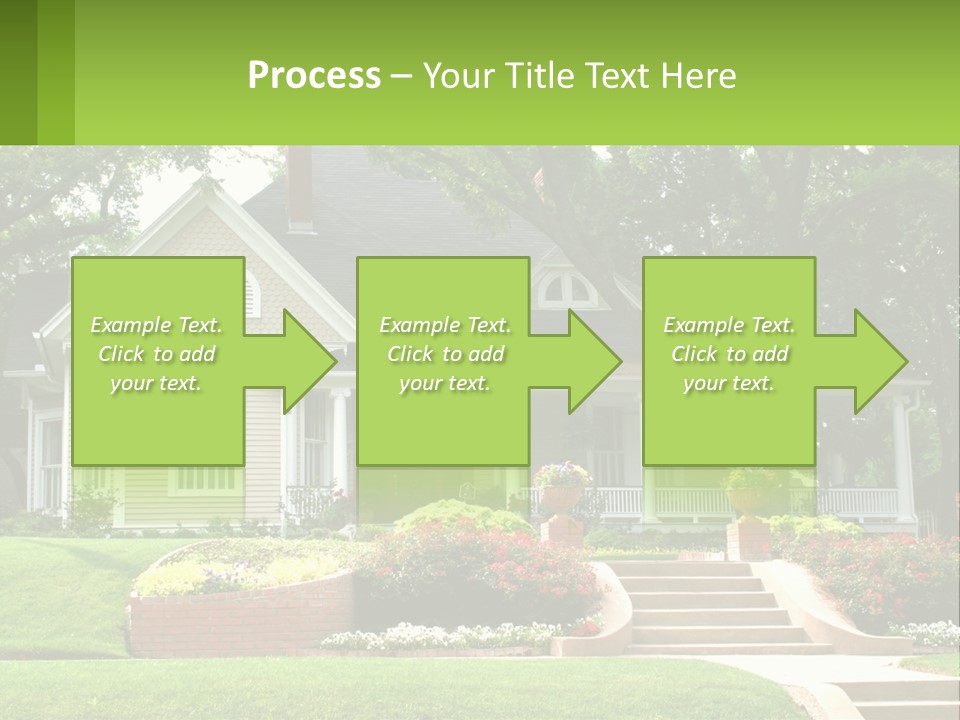 Flowers White House PowerPoint Template