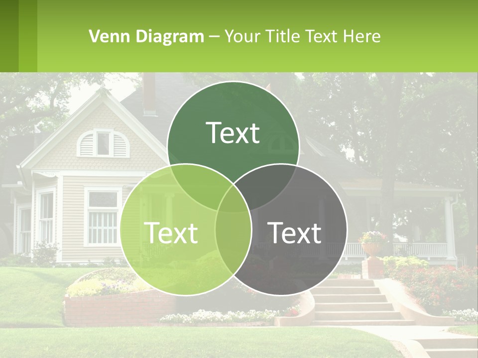 Flowers White House PowerPoint Template