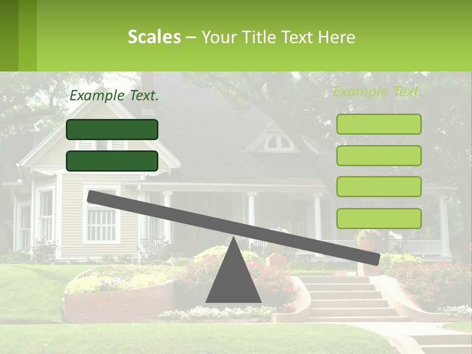 Flowers White House PowerPoint Template