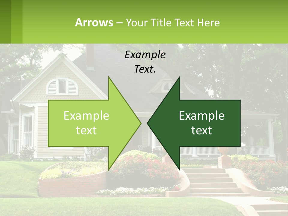 Flowers White House PowerPoint Template