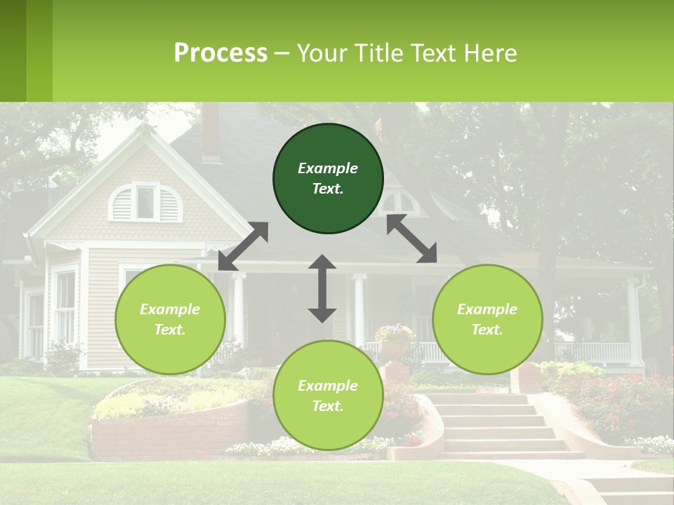 Flowers White House PowerPoint Template