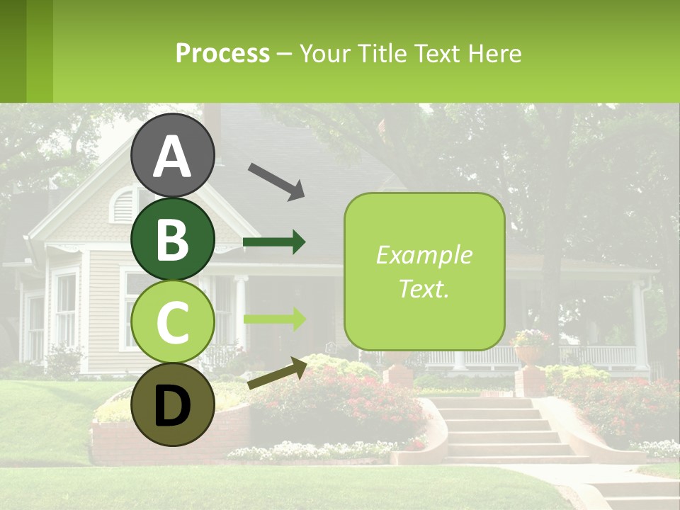 Flowers White House PowerPoint Template