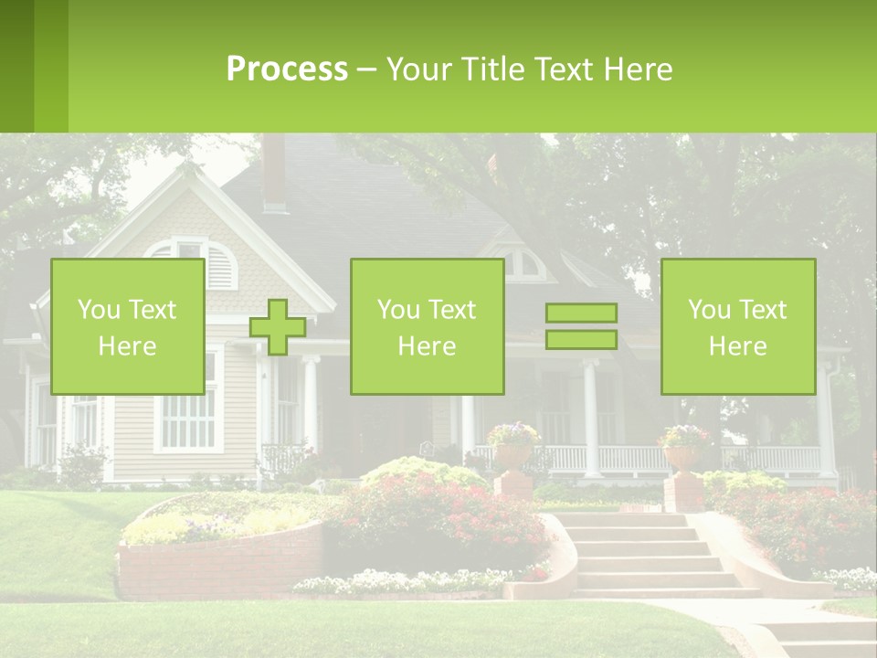 Flowers White House PowerPoint Template