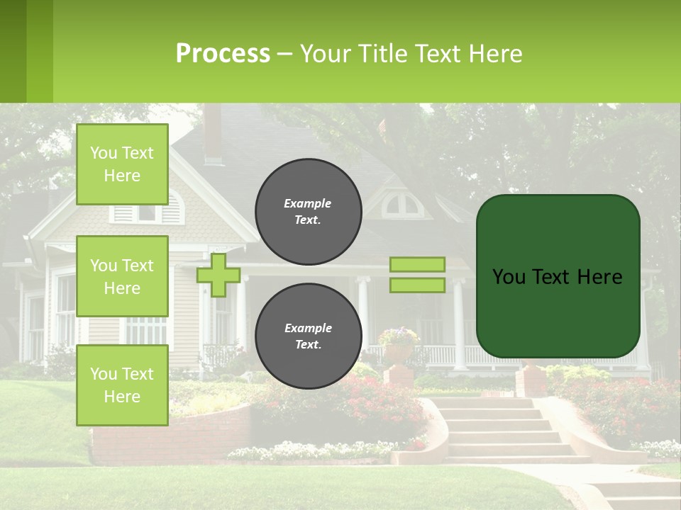Flowers White House PowerPoint Template