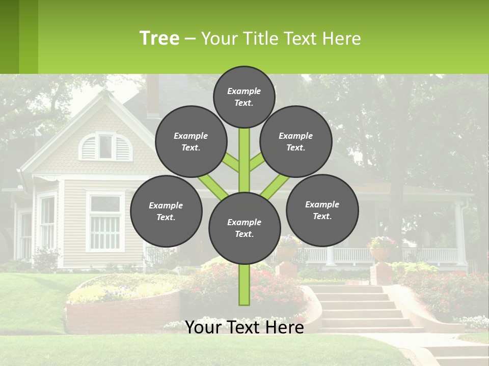 Flowers White House PowerPoint Template