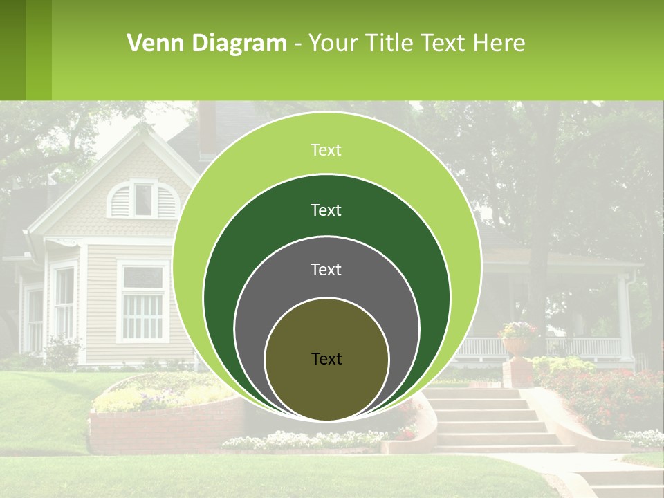 Flowers White House PowerPoint Template