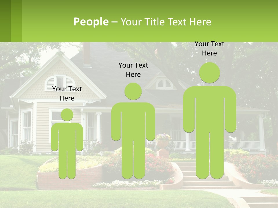 Flowers White House PowerPoint Template