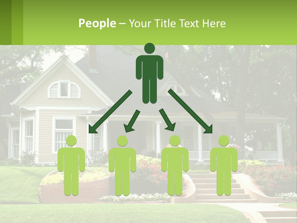 Flowers White House PowerPoint Template