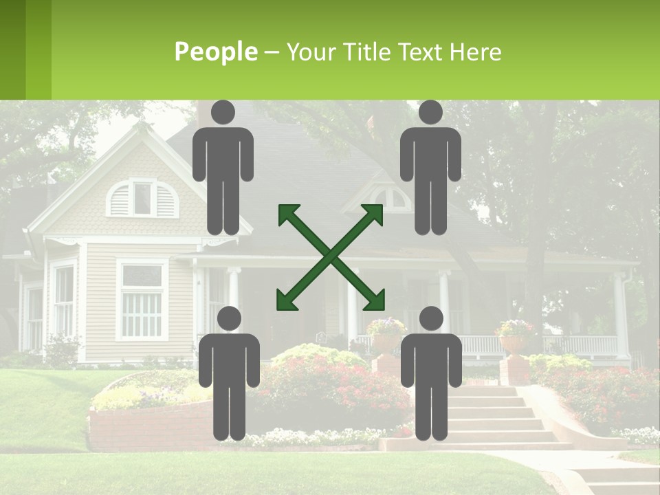 Flowers White House PowerPoint Template