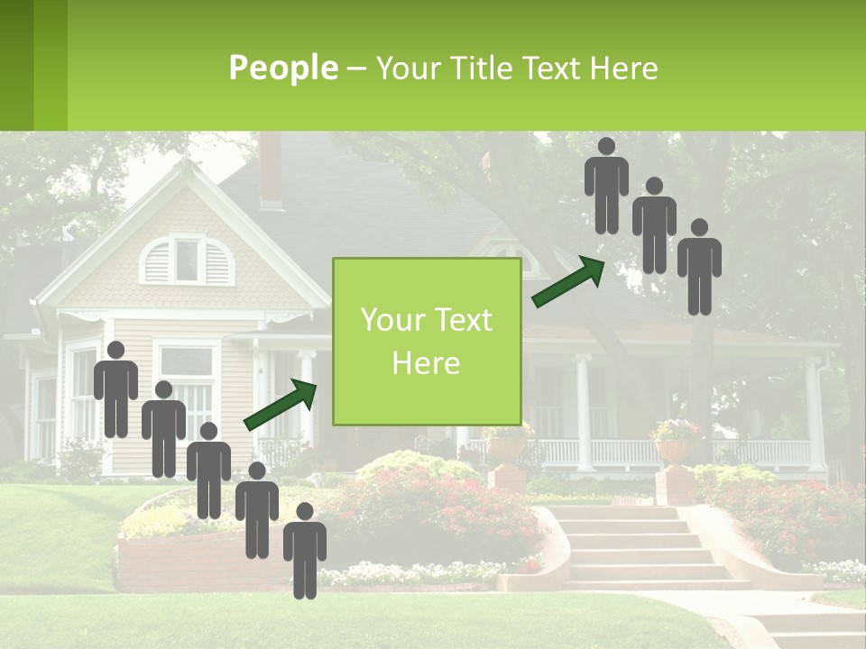 Flowers White House PowerPoint Template