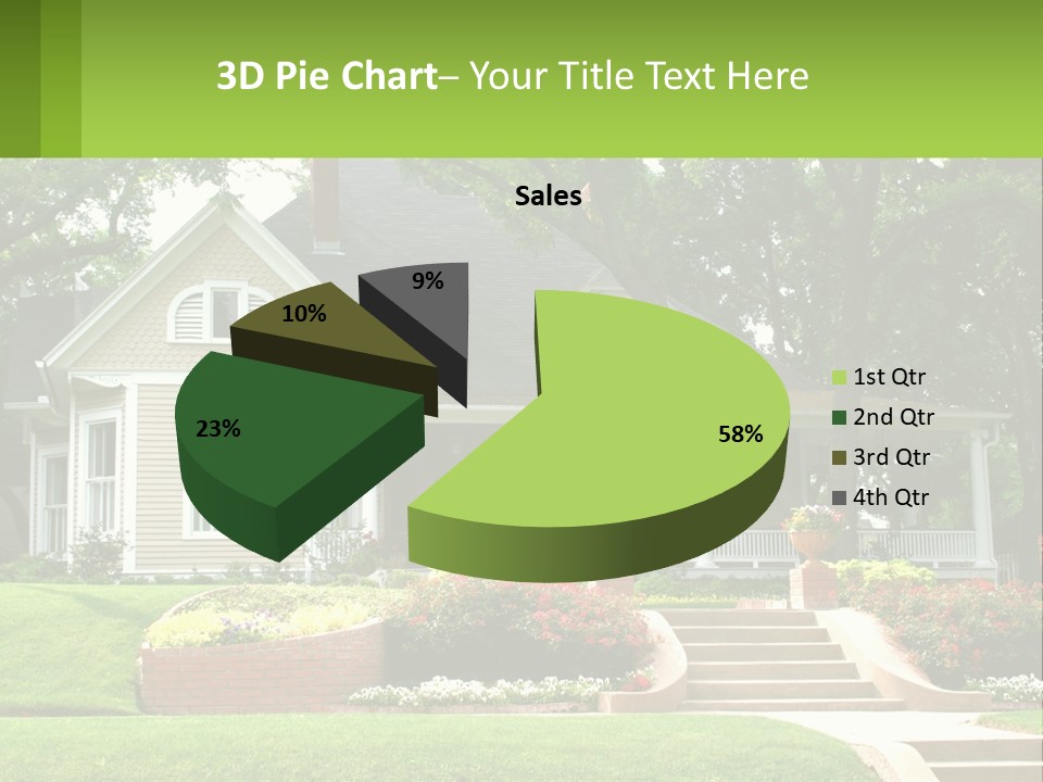 Flowers White House PowerPoint Template