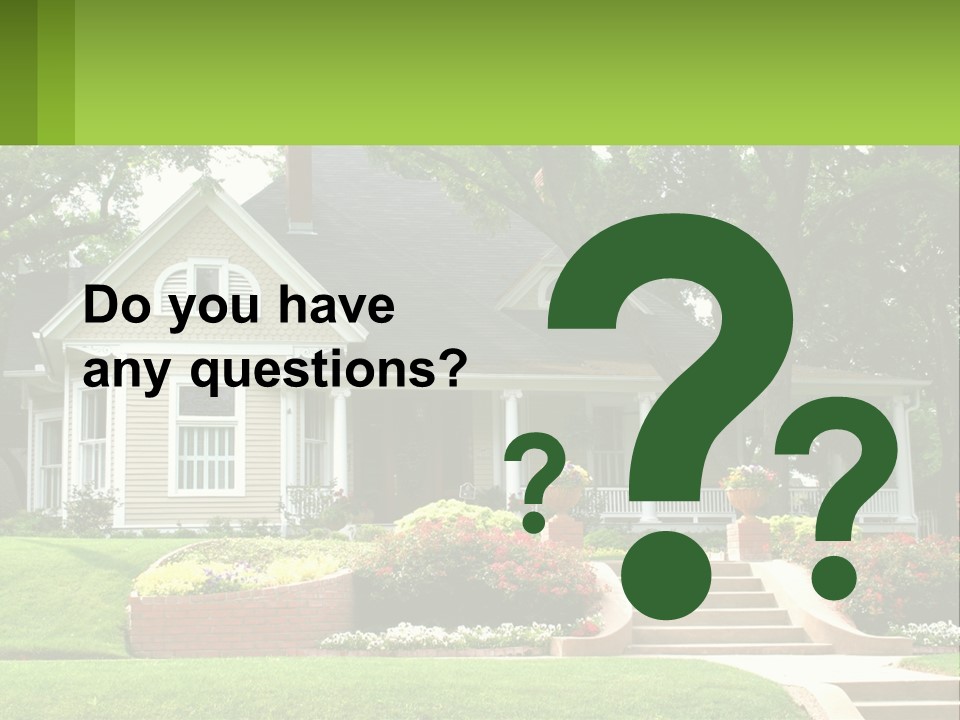 Flowers White House PowerPoint Template