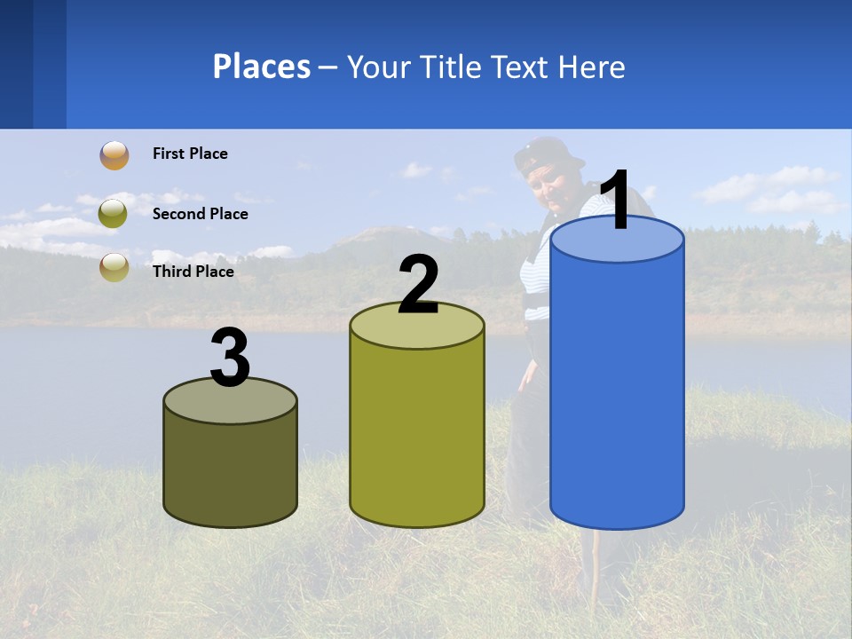 Obesity Female Outdoor PowerPoint Template